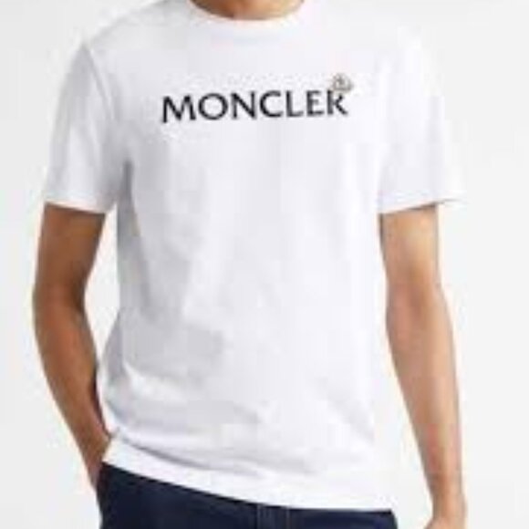 Moncler Other - 68 - NWT MONCLER LOGO FLOCKED APPLIQUED COTTON'JERSEY T-SHIRT